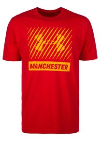 Under Armour, Herren Trainingsshirt 'HeatGear Manchester Big Logo', Gelb / Rot