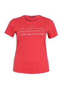 Only Play Curvy, Damen Shirt 'onpHANA REGULAR SS TEE CURVY', Pink