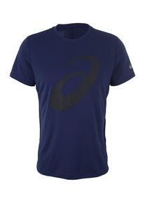 asics, Herren Sport-Shirt 'SILVER GRAPHIC', Dunkelblau