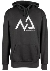 Nitro, Herren Pullover 'Mtn', Schwarz / Weiß