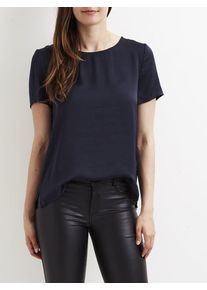 Vila, Damen Zartes Oberteil mit kurzen &Auml;rmeln 'VICAVA', Nachtblau