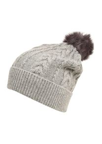 Selected Femme, Damen Strickmütze 'SLFCARMI', Grau