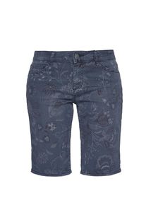 s.Oliver RED LABEL, Damen Bermuda, Taubenblau / Dunkelblau