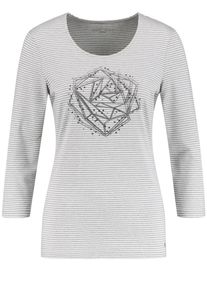 Gerry Weber, Damen T-Shirt, Grau / Weiß