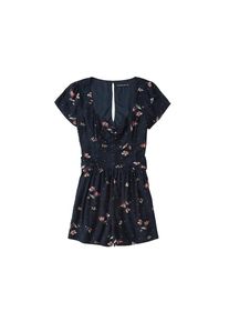 Abercrombie & Fitch Abercrombie & Fitch, Damen Jumpsuit 'SS TIE BACK ROMPER', Navy / Rosa / Weiß