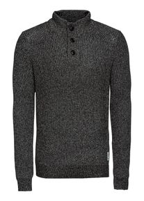 s.Oliver RED LABEL, Herren - Pullover & Strickjacken 'Troyer', Schwarz