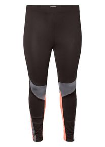 JUNAROSE, Damen Sportliche Leggings, Grau / Schwarz