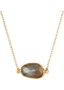 KOSHIKIRA, Damen Kette 'Grey Pure Sura', Gold / Dunkelgrau