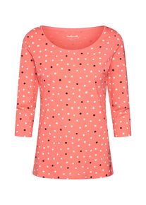 Esprit, Damen Shirt 'EOS AOP Tee T-Shirts', Koralle