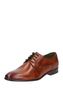 Bugatti, Herren Schn&uuml;rschuh aus Leder, Cognac