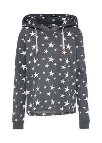 Review, Damen Pullover 'COSY', Dunkelgrau / Wei&szlig;