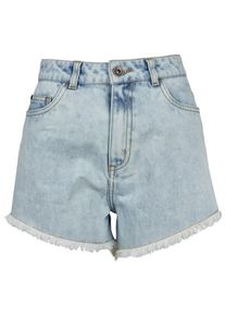 Urban Classics, Damen Hotpants, Blue Denim