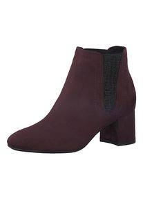 Marco Tozzi, Damen Stiefelette 'Feel', Burgunder / Schwarz