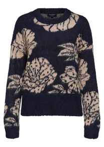 Selected Femme, Damen Strickpullover, Beige / Navy
