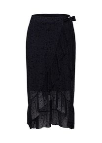 Pieces, Damen Rock 'PCFINE COLOR MIDI MESH SKIRT D2D', Schwarz