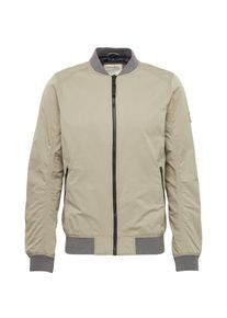 Tom Tailor Denim, Herren Bomberjacke, Ecru / Graumeliert
