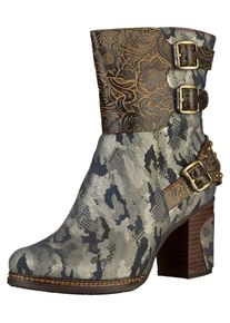 Laura Vita, Damen Stiefelette, Braun / Anthrazit / Schwarz / Weiß