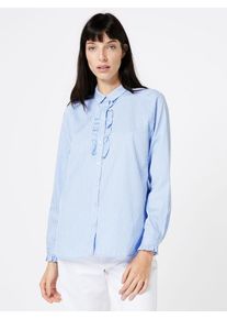 Kaffe, Damen Bluse 'Simma', Blau / Weiß