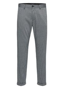 Selected Homme, Herren Hose, Schwarz / Weiß