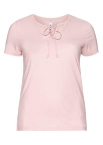 sheego Casual, Damen T-Shirt, Rosa