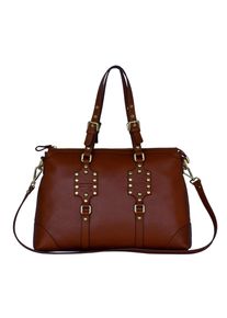 Silvio Tossi, Damen Lederhandtasche, Braun