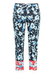 Gerry Weber, Damen Hose, Nachtblau / Hellblau / Lachs / Weiß