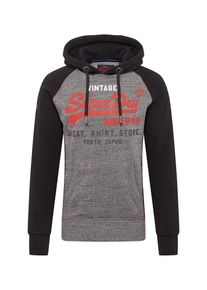 Superdry, Herren Sweatshirt 'Store', Dunkelgrau / Schwarz