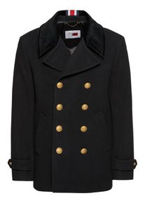 Tommy Hilfiger, Herren Cabanjacke 'LEWIS HAMILTON MILITARY PEACOAT', Schwarz