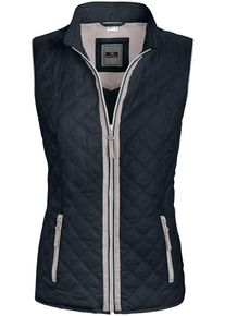 Peter Hahn, Damen Steppweste, Nachtblau / Greige