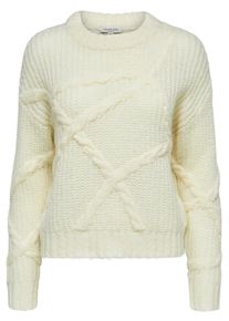 Selected Femme, Damen Pullover, Creme