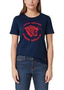 TRIANGLE, Damen T-Shirt, Navy / Rot