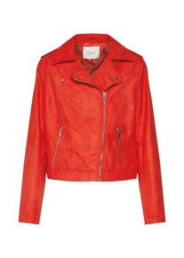 Jacqueline de Yong, Damen Jacke 'Inu Short Faux Suede', Rot