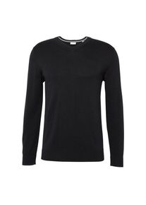 Esprit, Herren Pullover 'Basic CO V-nk', Schwarz