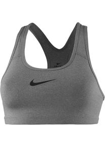 Nike, Damen Sport-BH 'Swoosh', Graumeliert / Schwarz