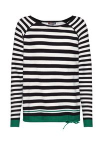 Street One, Damen Pullover 'Nanisa', Grün / Schwarz / Offwhite