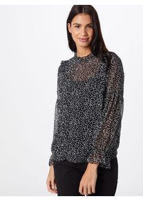 Rue de Femme, Damen Bluse 'Olivia', Schwarz / Weiß