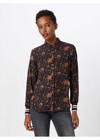 Eksept, Damen Bluse 'BLOOM BLOUSE', Mischfarben / Rot / Schwarz