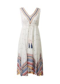 Tom Tailor, Damen Kleid, Blau / Hellorange / Rot / Weiß