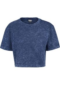Urban Classics, Damen Cropshirt, Blue Denim