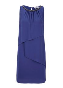 Heine, Damen Kleid 'Chiffonkleid', Dunkelblau