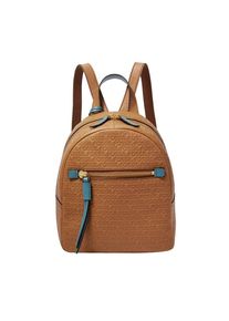 Fossil, Damen Rucksack 'Megan', Himmelblau / Cognac