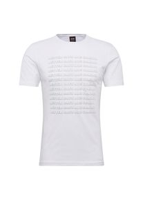 BOSS, Herren Shirt 'Troupe 2 10131643 01', Hellblau / Wei&szlig;