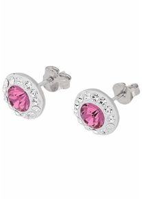 Firetti, Damen Paar Ohrstecker, Lila / Silber