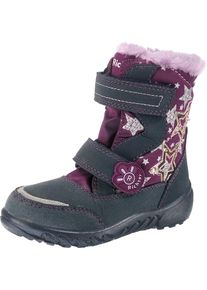 Richter, Mädchen Winterstiefel 'Blinkies', Dunkelgrau / Lila