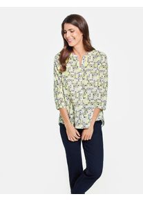 Gerry Weber, Damen Bluse, Blau / Gelb / Pastellgelb