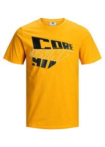 Jack & Jones JACK & JONES, Herren T-Shirt, Safran / Neongelb / Schwarz