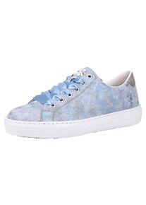 Rieker, Damen Sneaker 'L5923-12', Hellblau / Weiß