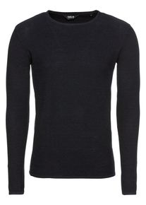 !Solid, Herren Pullover 'Knit - Jasen', Dunkelblau