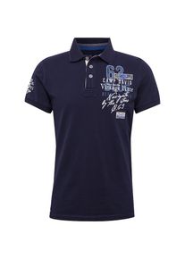 CAMP DAVID, Herren Polo, Navy / Wei&szlig;
