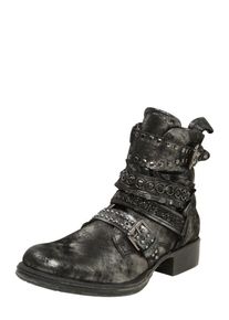 Mjus, Damen Biker-Stiefel, Silbergrau / Schwarz
